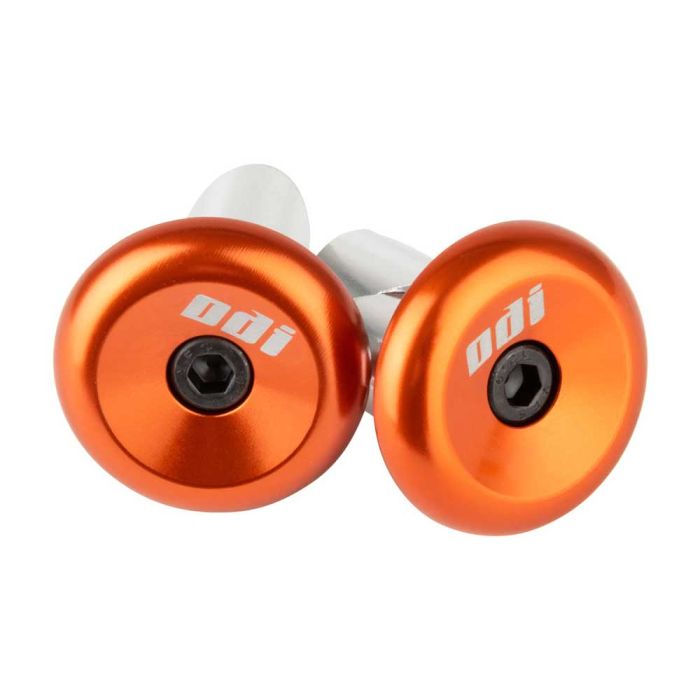Баренди ODI Aluminum End Plugs w/Lasered Logo ORANGE
