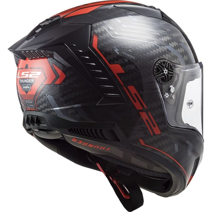 Мотошолом LS2 FF805 Thunder C Sputnik Gloss Metal Red