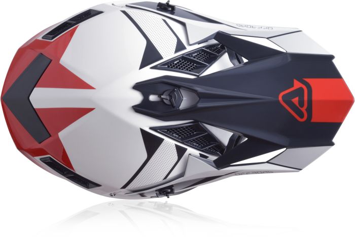 Мотошолом Acerbis X-Track VTR White\Red