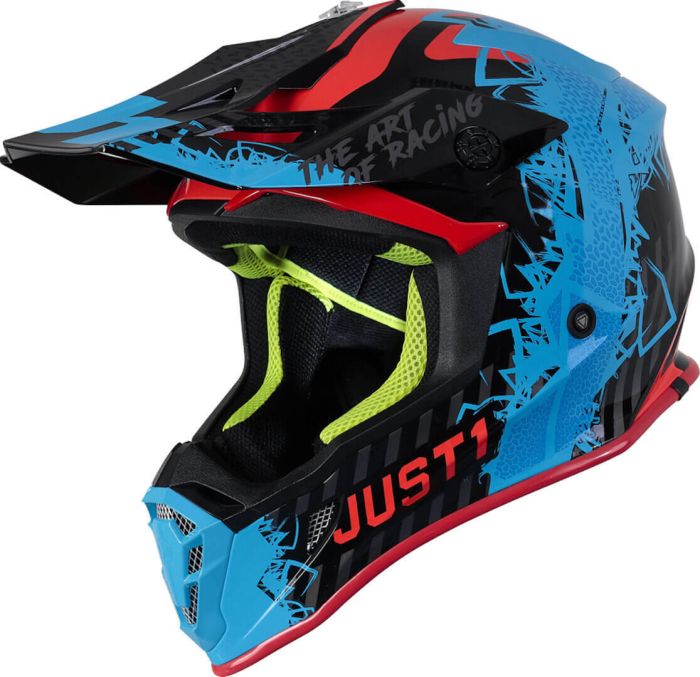 Мотошолом Just1 J38 Mask Blue Red Black