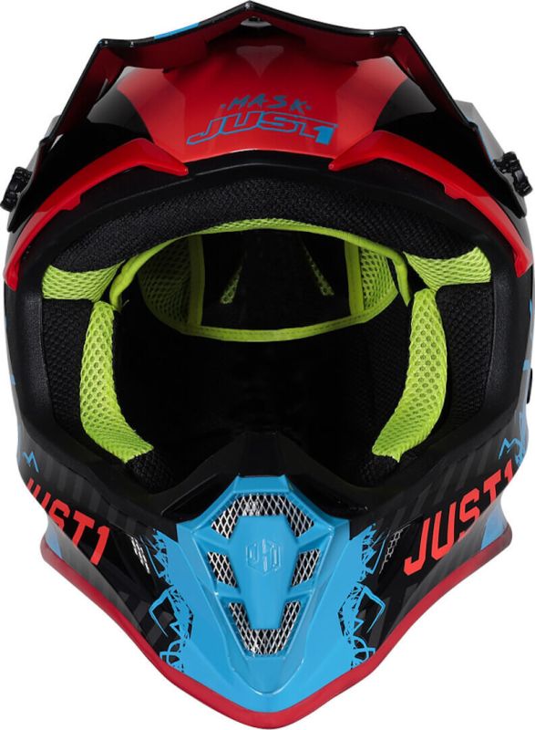 Мотошолом Just1 J38 Mask Blue Red Black