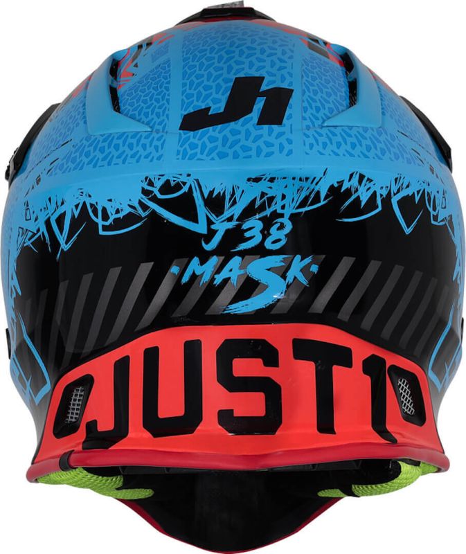 Мотошолом Just1 J38 Mask Blue Red Black