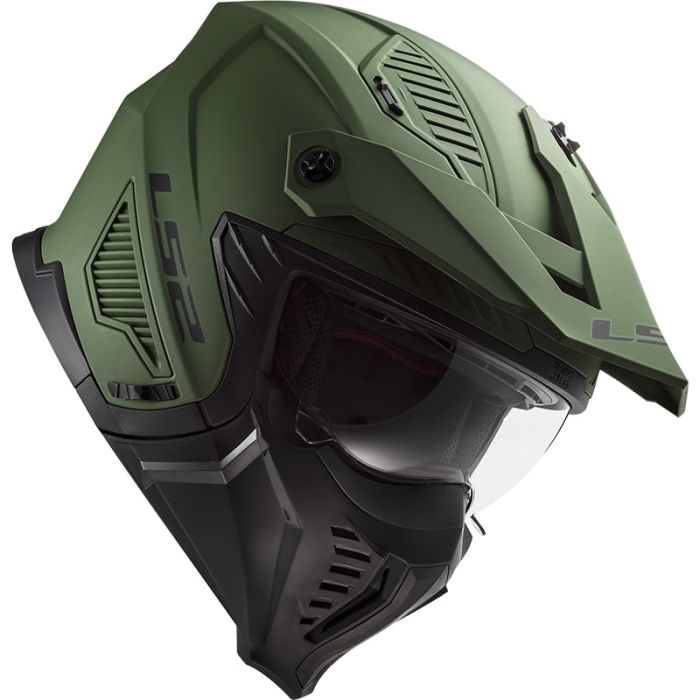 Мотошолом LS2 OF606 Drifter Solid Matt Military Green