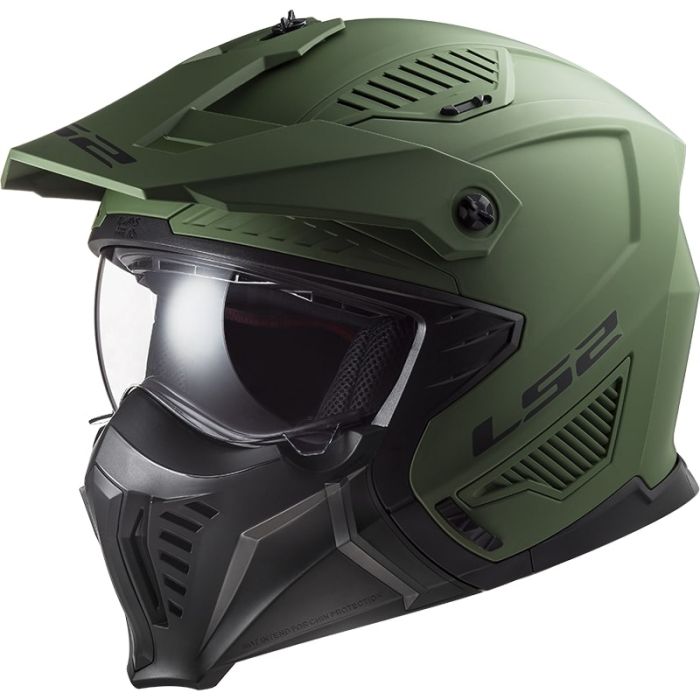 Мотошолом LS2 OF606 Drifter Solid Matt Military Green