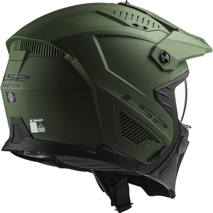 Мотошолом LS2 OF606 Drifter Solid Matt Military Green