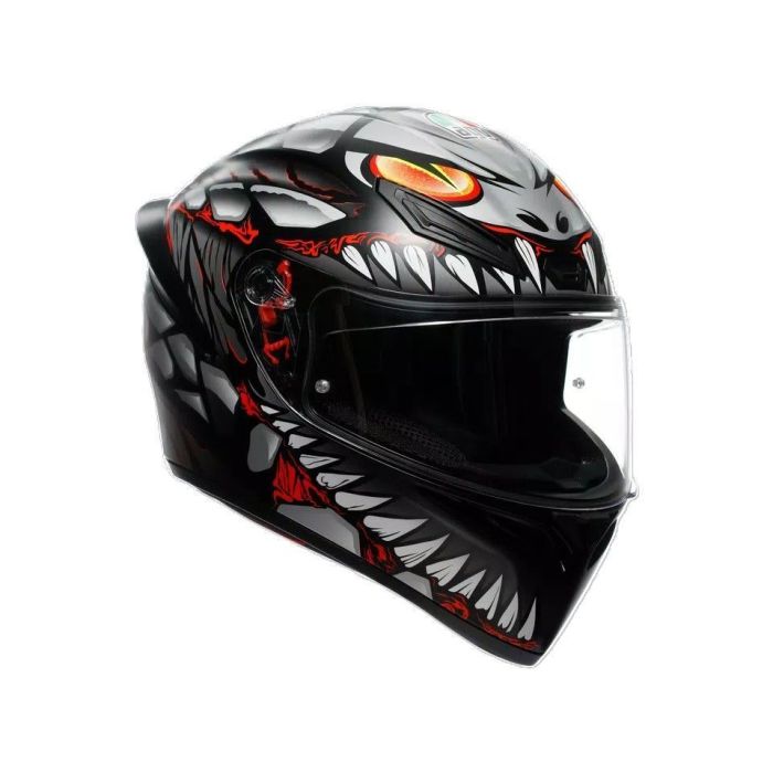 Шолом AGV K1 S (E2206) LYZARD matt black/grey/red