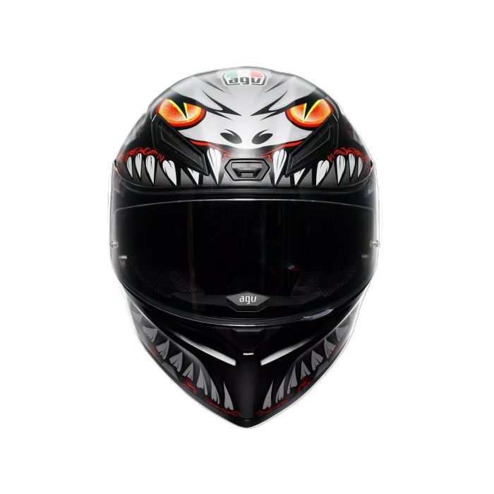 Шолом AGV K1 S (E2206) LYZARD matt black/grey/red