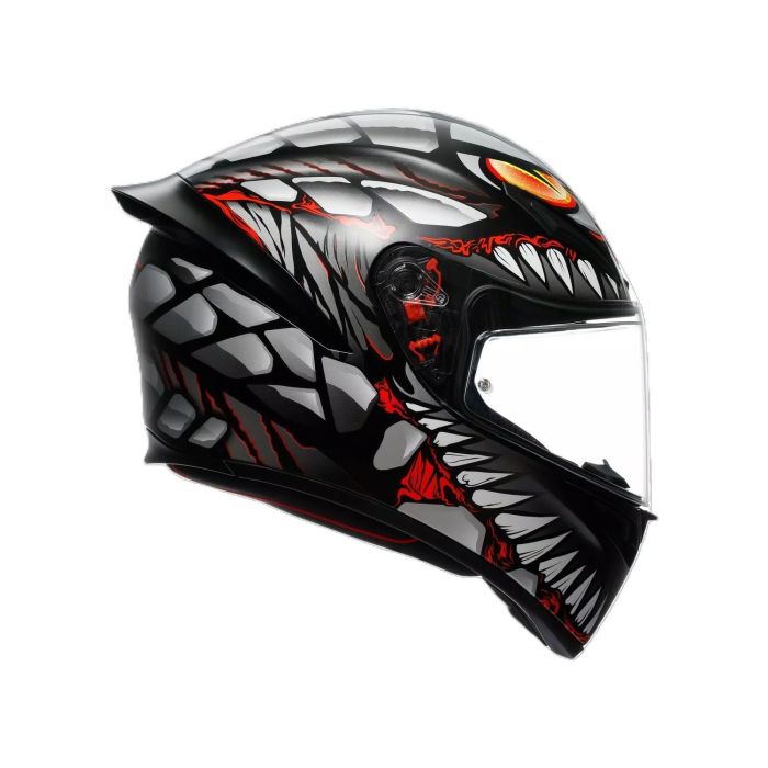 Шолом AGV K1 S (E2206) LYZARD matt black/grey/red