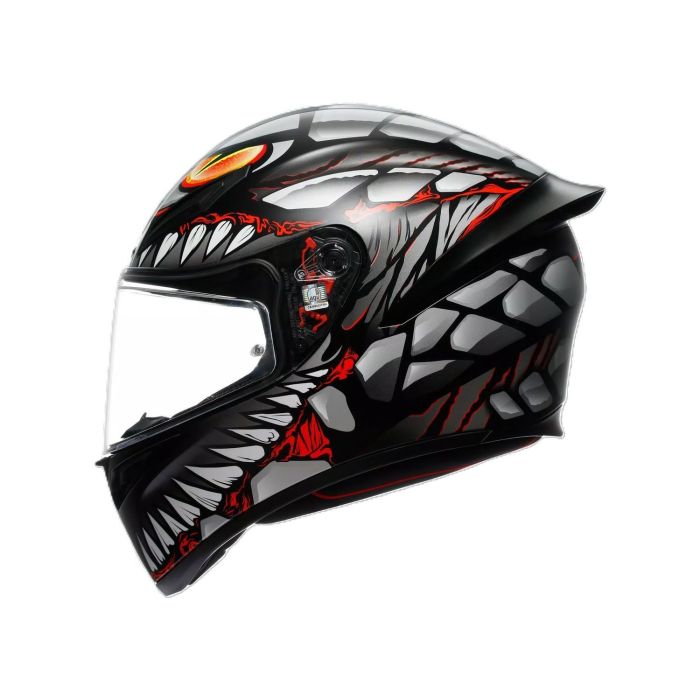 Шолом AGV K1 S (E2206) LYZARD matt black/grey/red