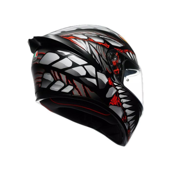 Шолом AGV K1 S (E2206) LYZARD matt black/grey/red