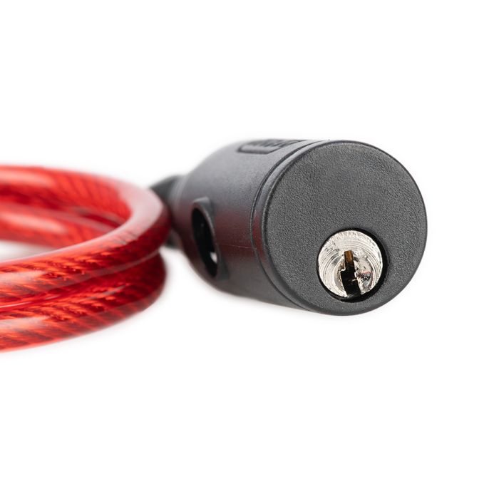 Трос протиугінний Oxford Bumper Cable Lock Red 6mm x 600mm