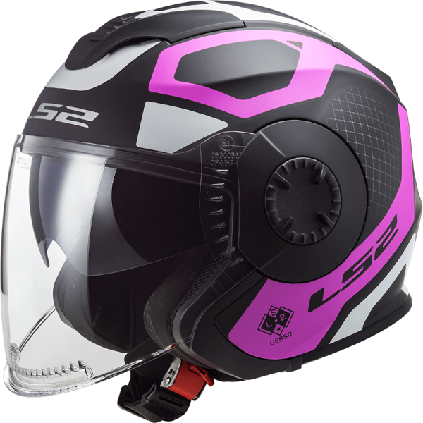 Мотошолом LS2 OF570 Verso Marker Matt Black Violet