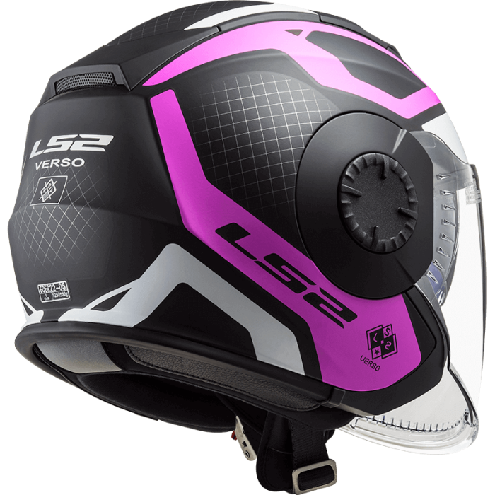 Мотошолом LS2 OF570 Verso Marker Matt Black Violet
