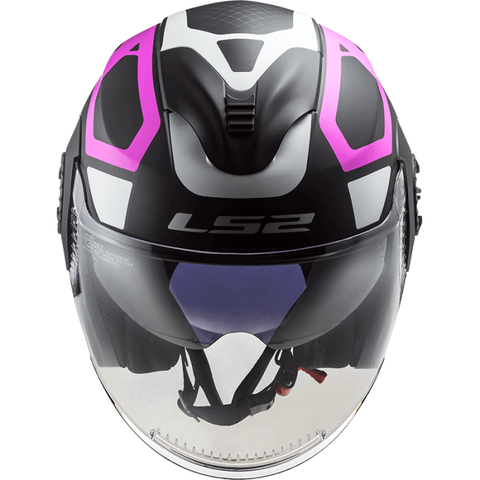 Мотошолом LS2 OF570 Verso Marker Matt Black Violet