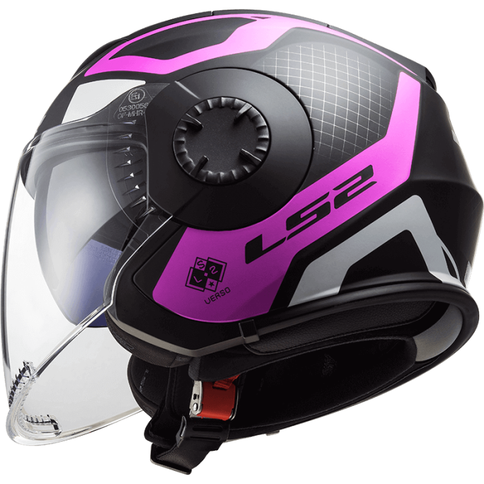 Мотошолом LS2 OF570 Verso Marker Matt Black Violet