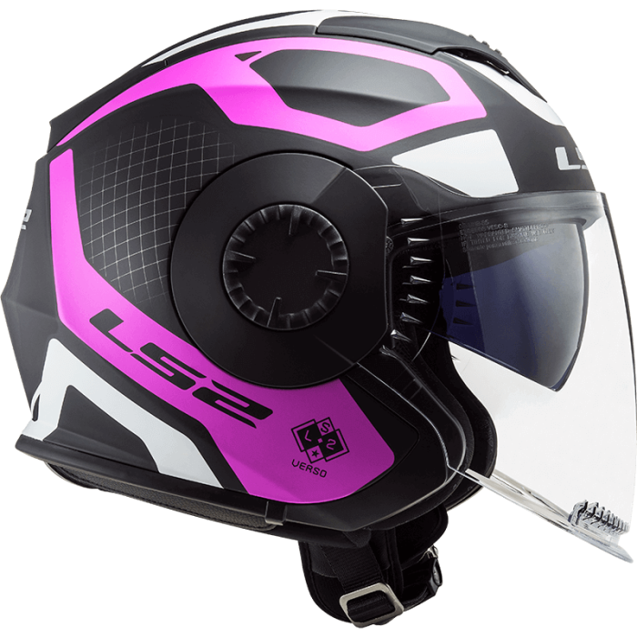 Мотошолом LS2 OF570 Verso Marker Matt Black Violet