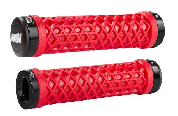 Гріпси ODI Vans® Lock-On Grips, Bright Red w/ Black Clamps