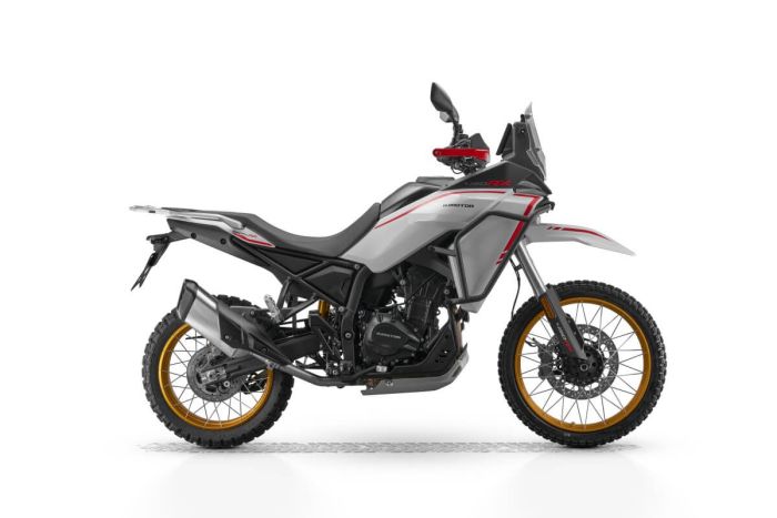 Мотоцикл QJMOTOR SRT 450 RX WHITE, BLACK RIM