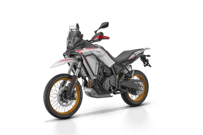 Мотоцикл QJMOTOR SRT 450 RX WHITE, BLACK RIM