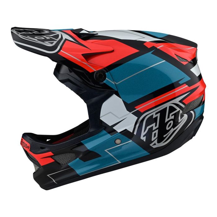 Вело Шолом TLD D3 Fiberlite Helmet, Vertigo [BLUE/RED]