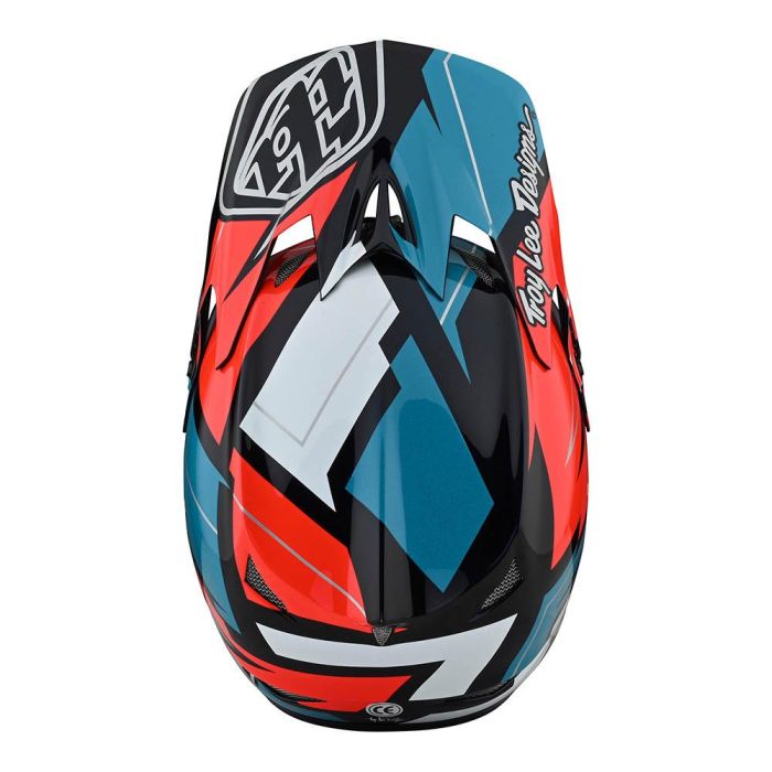 Вело Шолом TLD D3 Fiberlite Helmet, Vertigo [BLUE/RED]