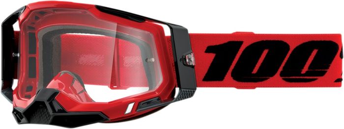 Окуляри 100% RACECRAFT 2 Goggle Red - Clear Lens