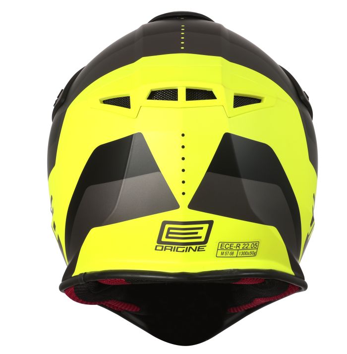 Мотошолом Origine Hero MX Black / Fluo Yellow