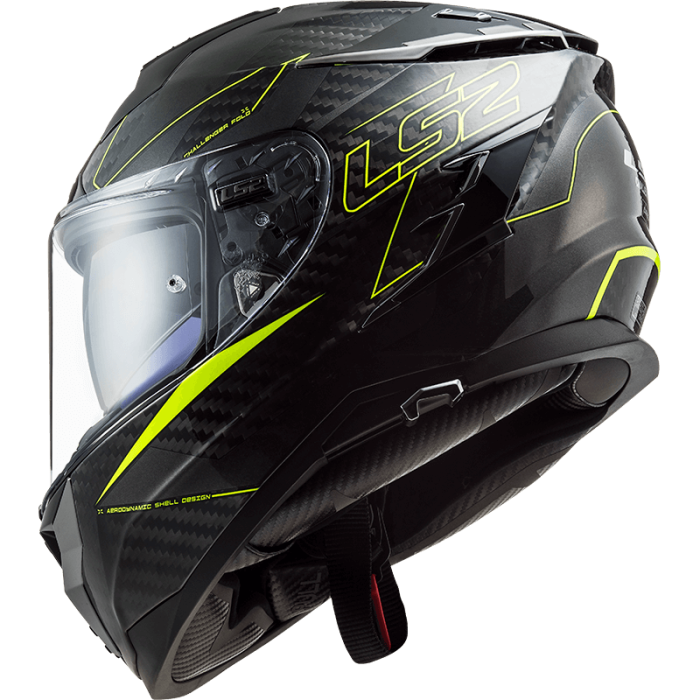 Мотошолом LS2 FF327 Challenger CT2 Fold Gloss Hi-Vis Yellow
