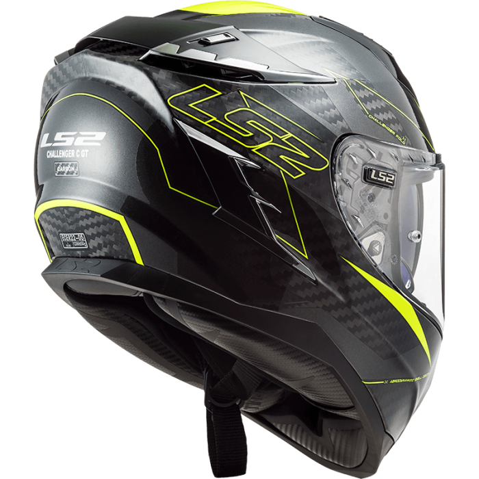 Мотошолом LS2 FF327 Challenger CT2 Fold Gloss Hi-Vis Yellow