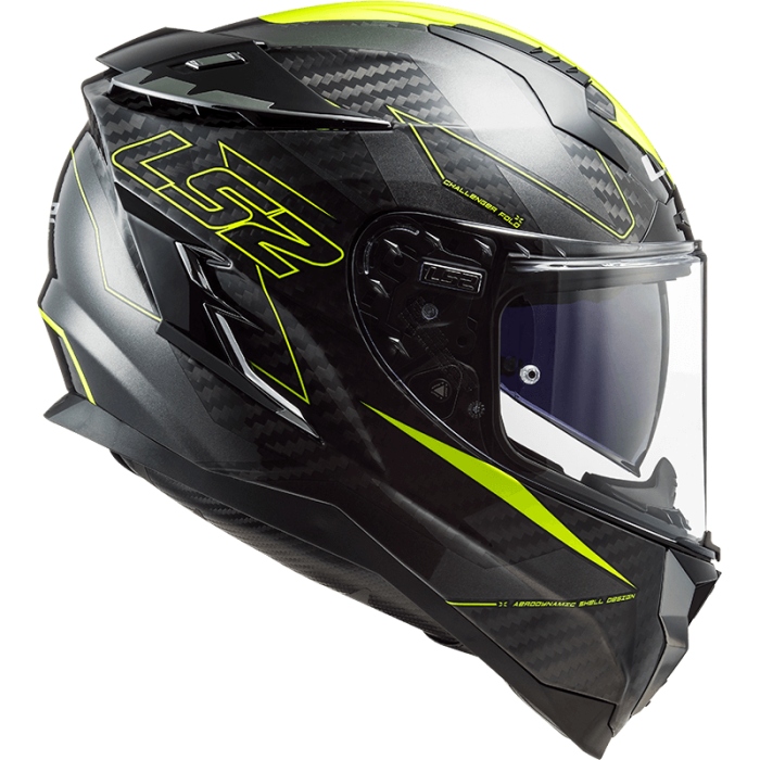 Мотошолом LS2 FF327 Challenger CT2 Fold Gloss Hi-Vis Yellow