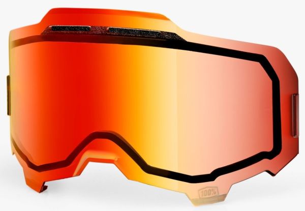 Лінза 100% Armega/armatic Dual Vented Lens Mirror Red