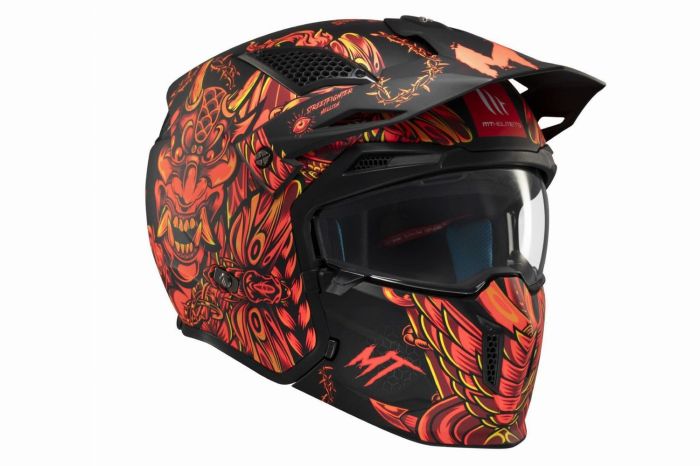 Мотошолом MT STREETFIGHTER SV Hellish B5 Matt Red