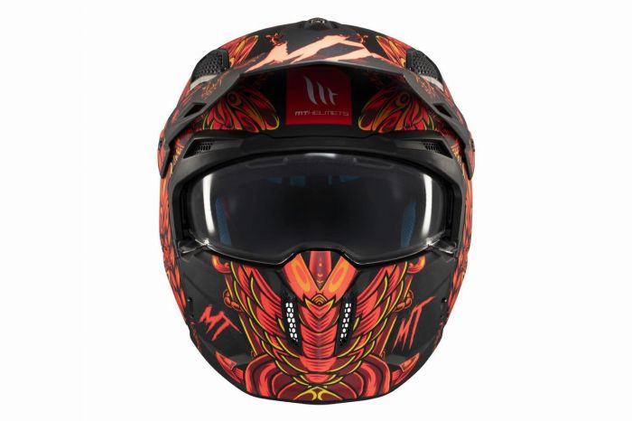 Мотошолом MT STREETFIGHTER SV Hellish B5 Matt Red