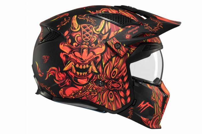 Мотошолом MT STREETFIGHTER SV Hellish B5 Matt Red