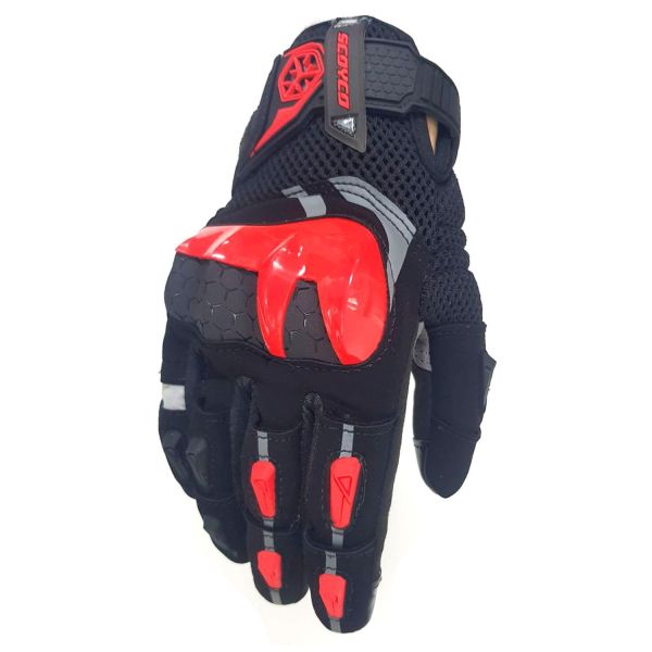 Моторукавички жіночі Scoyco MC117W Lady Black Red