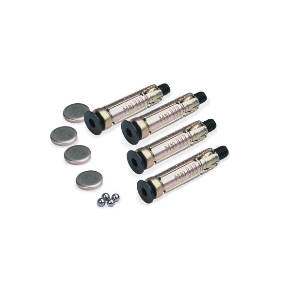 Анкера Oxford Pack of 4 Ground Plugs Bolts 6mm Ball Bearings & Caps for Gr