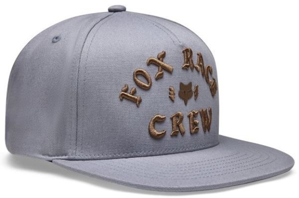 Кепка Fox Race Crew Snapback Hat Steel Gray