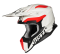 Мотошолом Just1 J18 Virtual Fluo Red - White - Matt