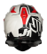 Мотошолом Just1 J18 Virtual Fluo Red - White - Matt