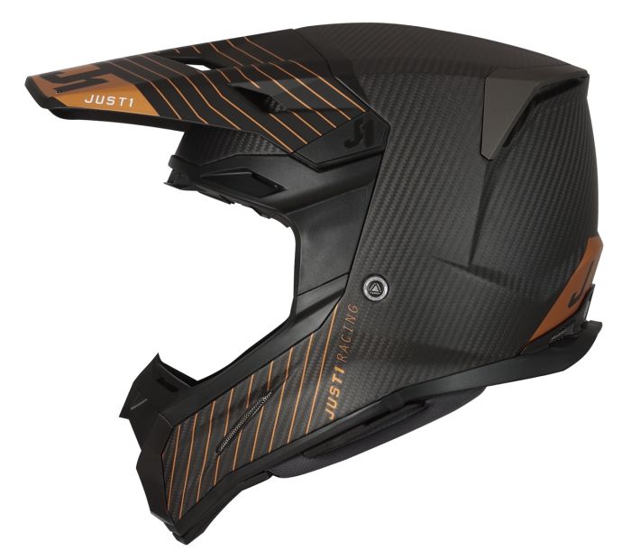 Мотошолом Just1 J22 10th Bronze Black White Carbon