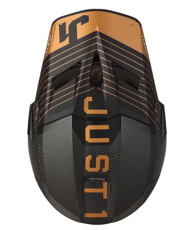 Мотошолом Just1 J22 10th Bronze Black White Carbon