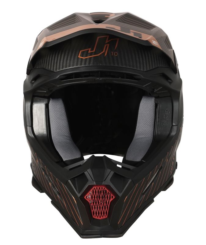 Мотошолом Just1 J22 10th Bronze Black White Carbon