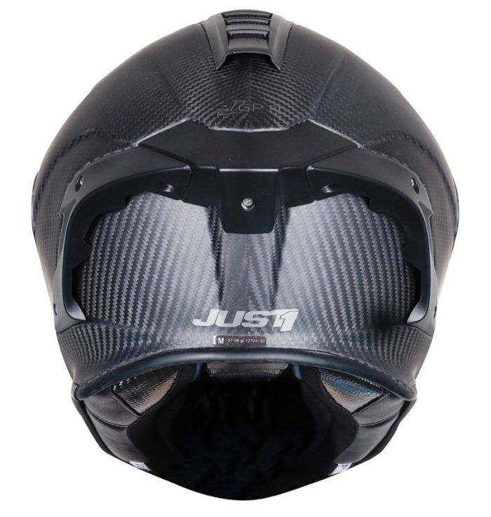 Мотошолом JUST1 J-GPR Solid Carbon Matt