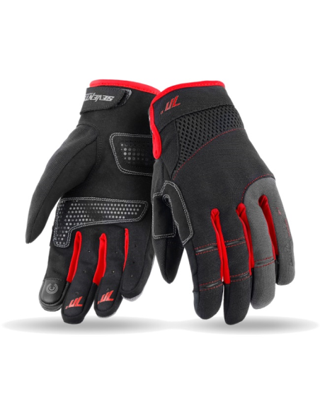 Моторукавички Seventy C48 Black Red