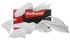 Пластик Polisport Mx Kit - Ktm (16-) White