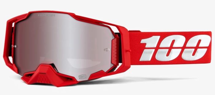 Окуляри 100% ARMEGA Goggle HiPER Red - Silver Mirror Lens