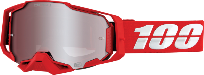 Окуляри 100% ARMEGA Goggle HiPER Red - Silver Mirror Lens