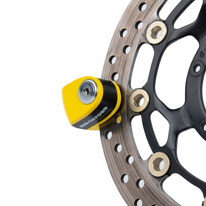 Замок Oxford Micro XA5 Alarm Disc Lock Yellow/Black