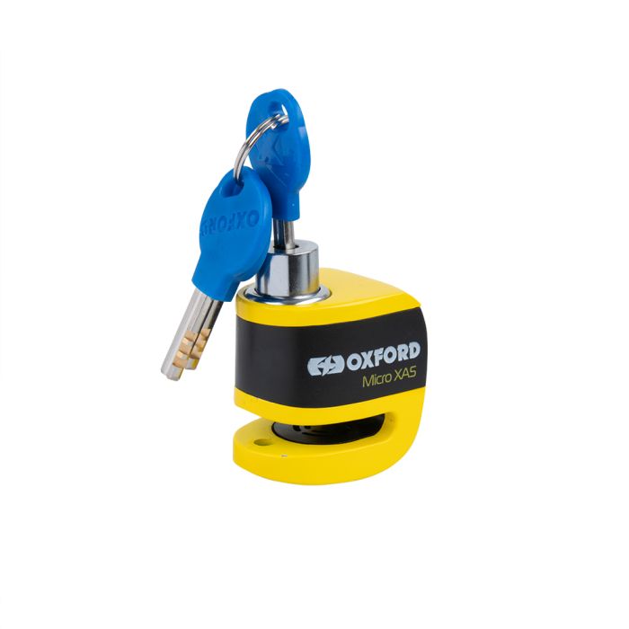 Замок Oxford Micro XA5 Alarm Disc Lock Yellow/Black