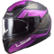 Мотошолом LS2 FF320 Stream Evo Mercury Matt Titanium Purple